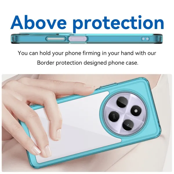 CRYSTAL Ochranný kryt pre Xiaomi Redmi 14C / Poco C75 tyrkysový