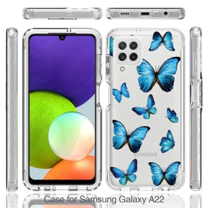 DUAL ART Odolný kryt Samsung Galaxy A22 BUTTERFLY