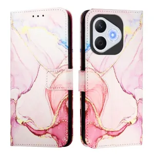 ART MARBLE Peňaženkový kryt pre Honor 400 Lite ROSE GOLD