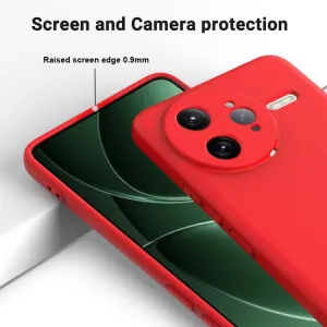 RUBBER Ochranný kryt pre Xiaomi Poco F7 Ultra červený