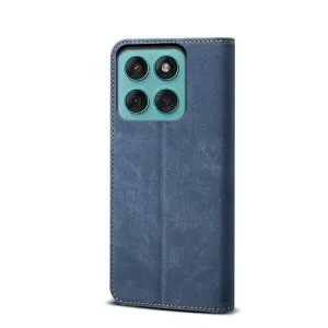 DENIM Peňaženkový kryt pre Motorola Edge 60 / Edge 60 Fusion modrý