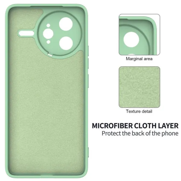 RUBBER Ochranný kryt pre Xiaomi Poco F7 Ultra zelený