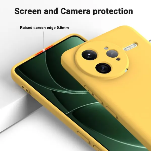 RUBBER Ochranný kryt pre Xiaomi Poco F7 Ultra žltý