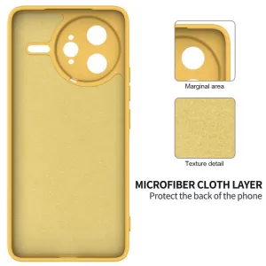 RUBBER Ochranný kryt pre Xiaomi Poco F7 Ultra žltý