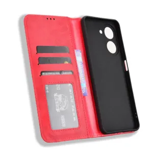 BUSINESS Peňaženkový kryt pre Xiaomi Redmi A5 červený