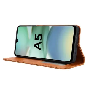 BUSINESS Peňaženkový kryt pre Xiaomi Redmi A5 hnedý