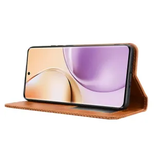BUSINESS Peňaženkové puzdro pre Realme 14 Pro 5G hnedé