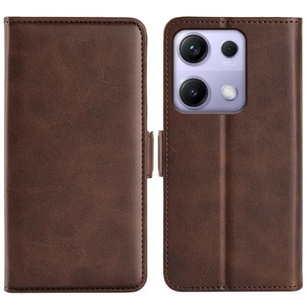 SIDE Peňaženkové puzdro pre Xiaomi Redmi Note 14S tmavohnedé