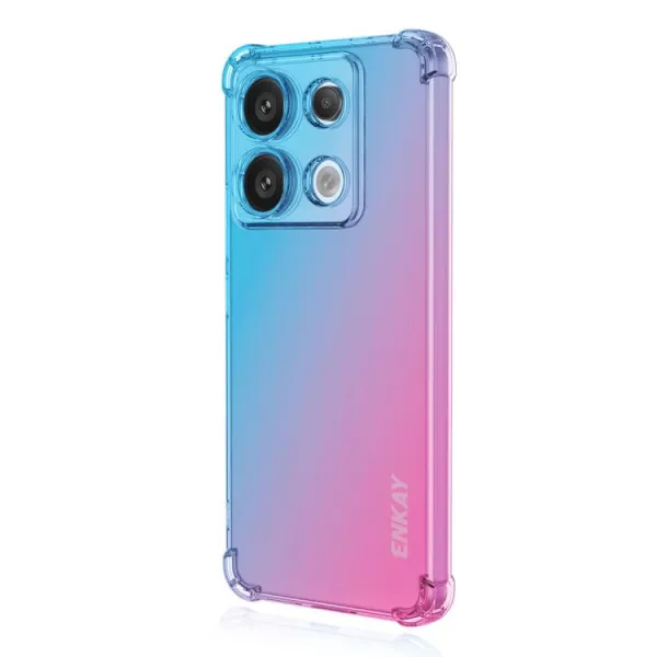 ENKAY GRADIENT Ochranný kryt pre Xiaomi Redmi Note 14S BLUE PINK