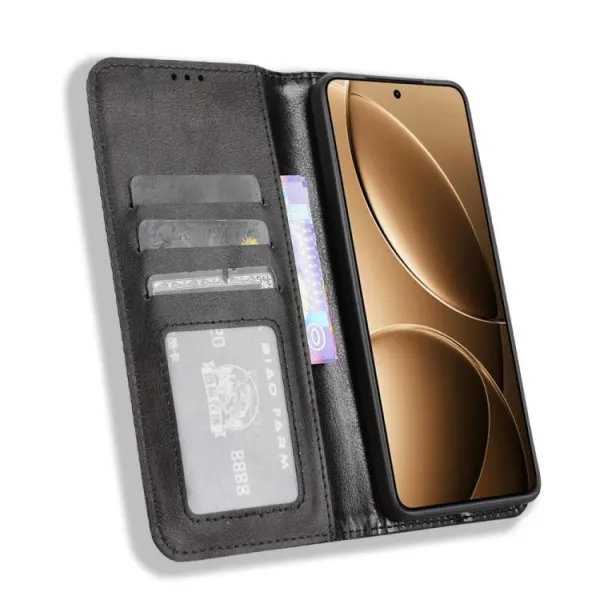 BUSINESS Peňaženkový kryt pre Xiaomi Poco F7 Pro / Poco F7 Ultra čierny