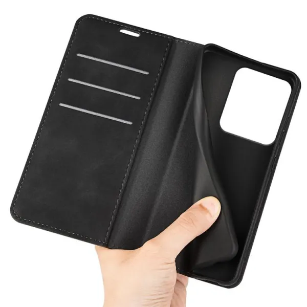 MAGNETIC Zaklápací kryt pre Xiaomi Redmi Note 14S čierny