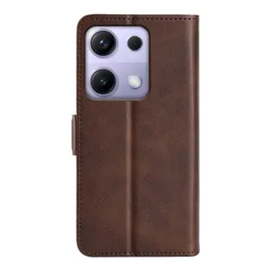 SIDE Peňaženkové puzdro pre Xiaomi Redmi Note 14S tmavohnedé