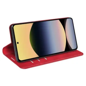 MAGNETIC Zaklápací kryt pre Xiaomi Redmi Note 14S červený