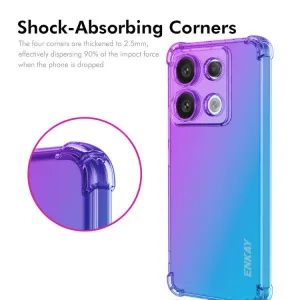 ENKAY GRADIENT Ochranný kryt pre Xiaomi Redmi Note 14S BLUE PINK