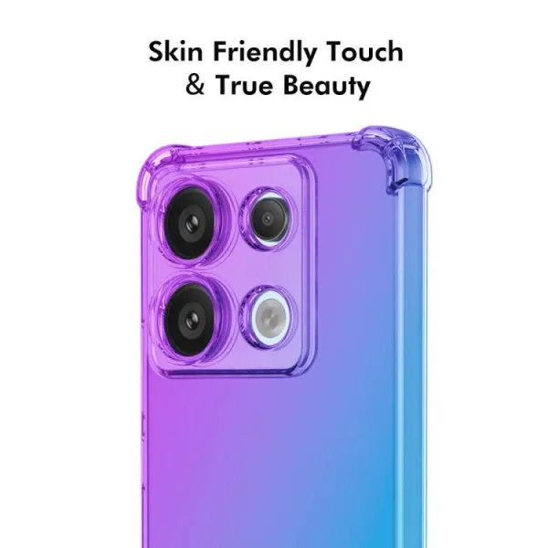ENKAY GRADIENT Ochranný kryt pre Xiaomi Redmi Note 14S BLUE PINK