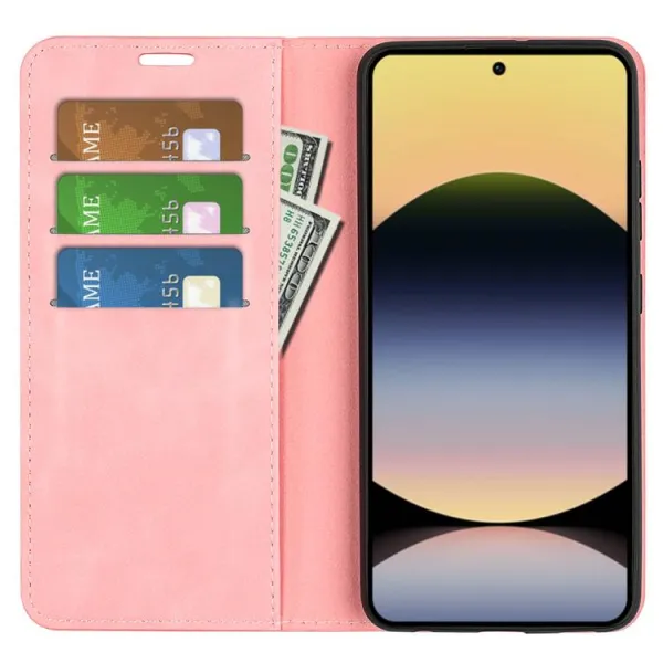 MAGNETIC Zaklápací kryt pre Xiaomi Redmi Note 14S ružový