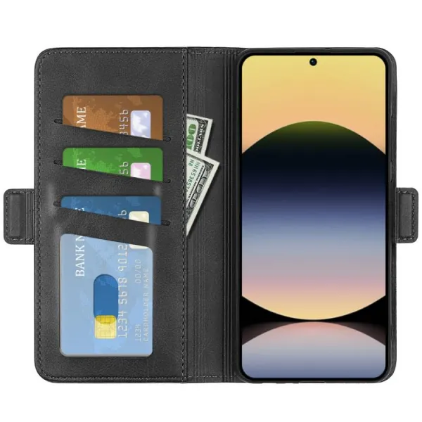 SIDE Peňaženkové puzdro pre Xiaomi Redmi Note 14S čierne