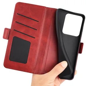 SIDE Peňaženkové puzdro pre Xiaomi Redmi Note 14S červené