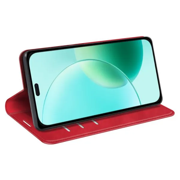 MAGNETIC Zaklápací kryt pre Honor 400 Lite 5G červený