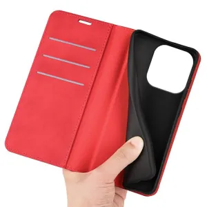 MAGNETIC Zaklápací kryt pre Honor 400 Lite 5G červený