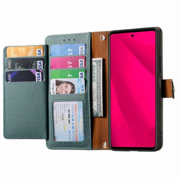HEART Peňaženkové puzdro pre Honor 400 Lite 5G zelené