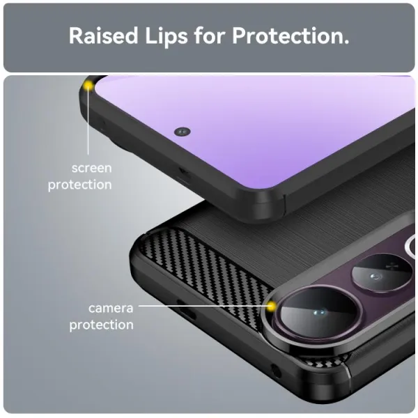 FLEXI TPU Ochranný kryt Vivo V50 Lite čierny