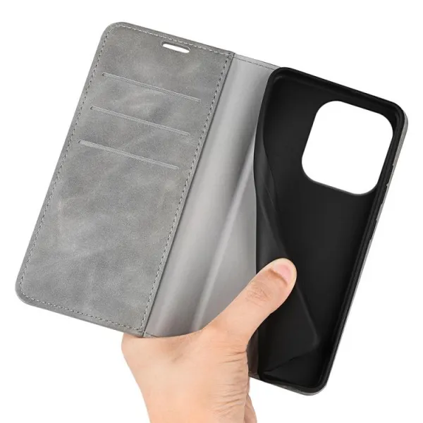MAGNETIC Zaklápací kryt pre Honor 400 Lite 5G šedý