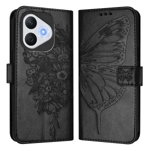 ART BUTTERFLY Peňaženkový obal pre Honor 400 Lite 5G čierny