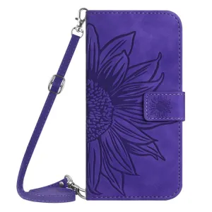 ART SUNFLOWER Peňaženkový obal so šnúrkou pre Xiaomi Redmi Note 15 Pro tmavofialový