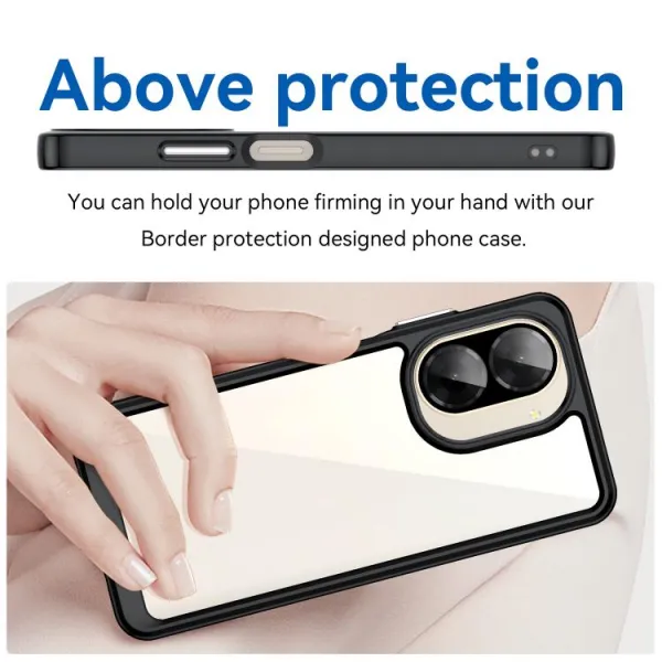 CRYSTAL Ochranný kryt pre Xiaomi Redmi A5 čierny