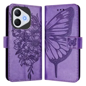 ART BUTTERFLY Peňaženkový obal pre Honor 400 Lite 5G svetlofialový