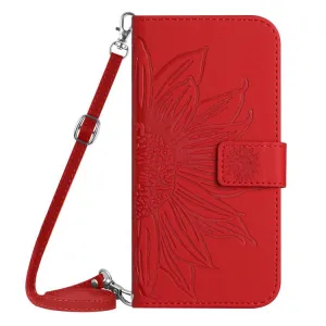 ART SUNFLOWER Peňaženkový obal so šnúrkou pre Xiaomi Redmi Note 15 Pro červený