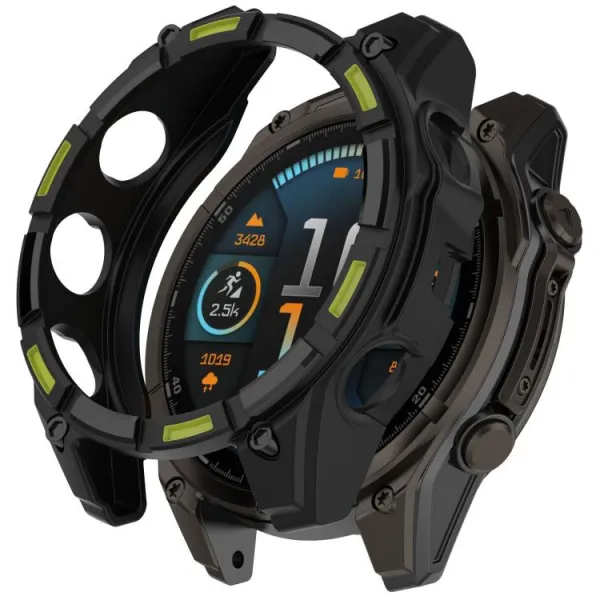 TPU HALF COVER Kryt pre Garmin Tactix 8 47mm čierno-zelený