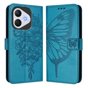 ART BUTTERFLY Peňaženkový obal pre Honor 400 Lite 5G modrý