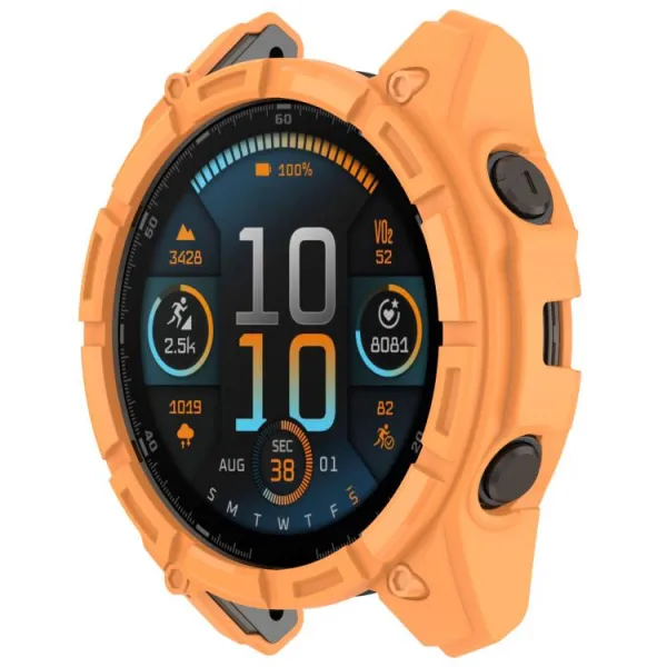 TPU HALF COVER Kryt pre Garmin Tactix 8 47mm oranžový