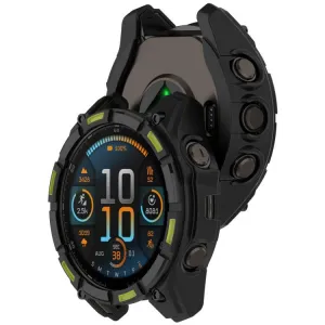 TPU HALF COVER Kryt pre Garmin Tactix 8 47mm čierno-zelený