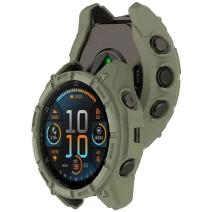 TPU HALF COVER Kryt pre Garmin Tactix 8 Solar 51mm zelený