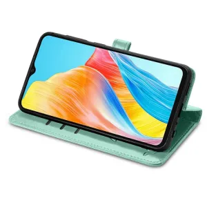 ART ANIMALS Peňaženkový obal pre Oppo A38 zelený