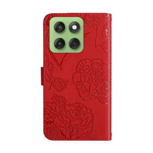 ART BLOSSOM Peňaženkový obal pre Motorola Edge 60 / Edge 60 Fusion červený
