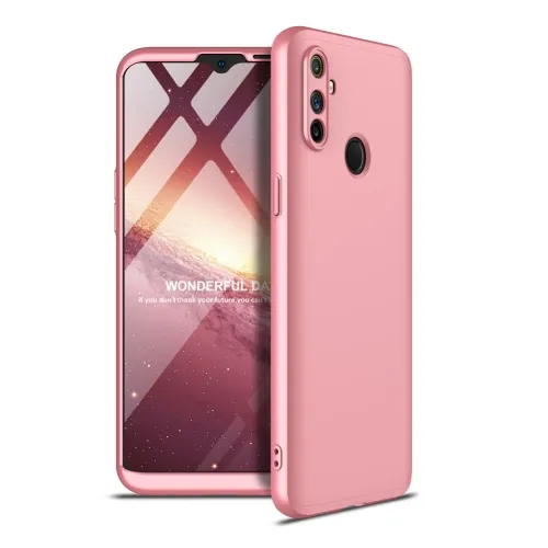 360° Ochranný kryt Realme C3 ružový