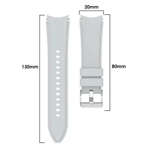 SOFT Remienok pre Samsung Galaxy Watch 4 (40 / 44mm) 4 Classic (42 / 46mm) šedý