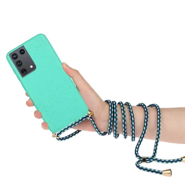 ROPE Kryt so šnúrkou Samsung Galaxy S21 Ultra 5G zelený