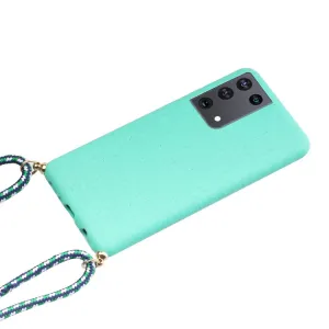 ROPE Kryt so šnúrkou Samsung Galaxy S21 Ultra 5G zelený