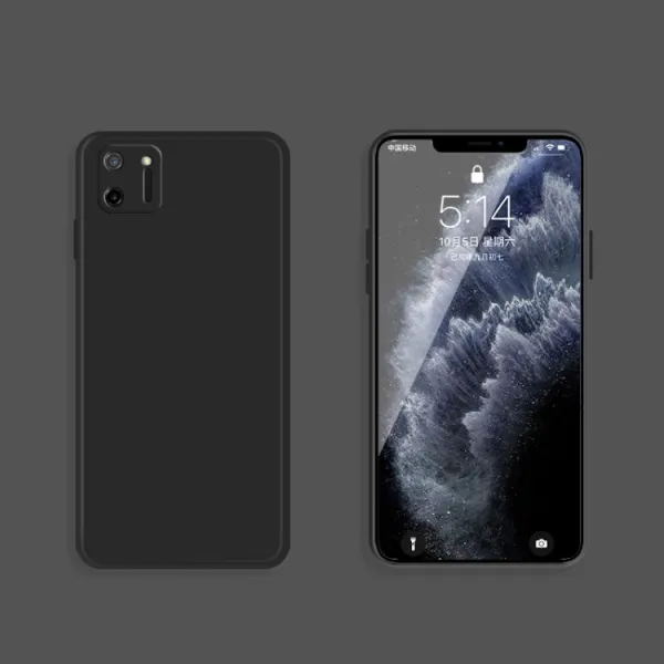 RUBBER Gumený kryt Realme C11 čierny