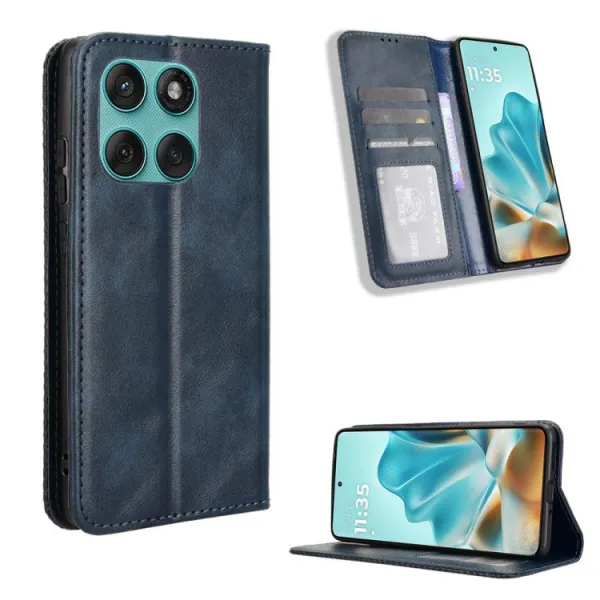 BUSINESS Peňaženkový kryt pre Motorola Edge 60 / Edge 60 Fusion modrý