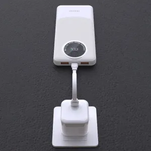 Dudao K12 Power Bank 10000mAh 2x USB / USB-C 22.5W, biely