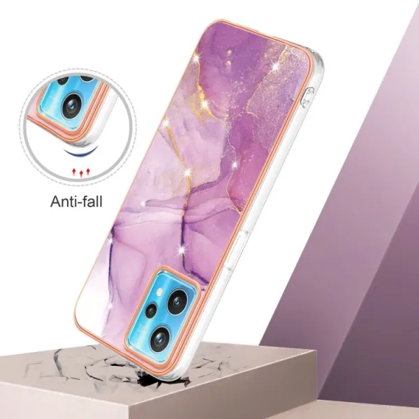 IMD MARBLE Ochranný kryt Realme 9 Pro / Realme 9 5G PURPLE
