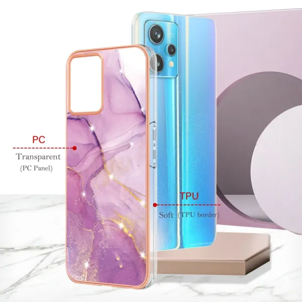 IMD MARBLE Ochranný kryt Realme 9 Pro / Realme 9 5G PURPLE