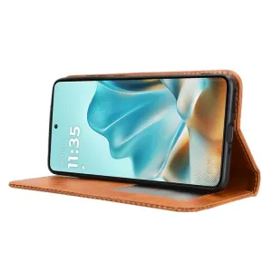 BUSINESS Peňaženkový kryt pre Motorola Edge 60 / Edge 60 Fusion hnedý