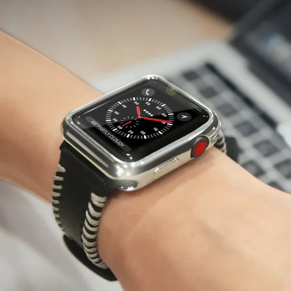 DUX Ochranný obal pre Apple Watch 38mm strieborný